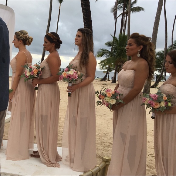 Bridesmaid dress. Cream color - Picture 3 of 4